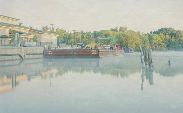 Canal Art Print featuring the photograph Canal in Pastels by Everet Regal