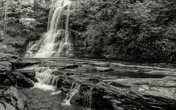Landscape Art Print featuring the photograph Cascades Waterfall by Joe Shrader