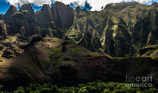 Cathedrals Art Print featuring the photograph Cathedrals Na Pali Coast #2 by Blake Webster