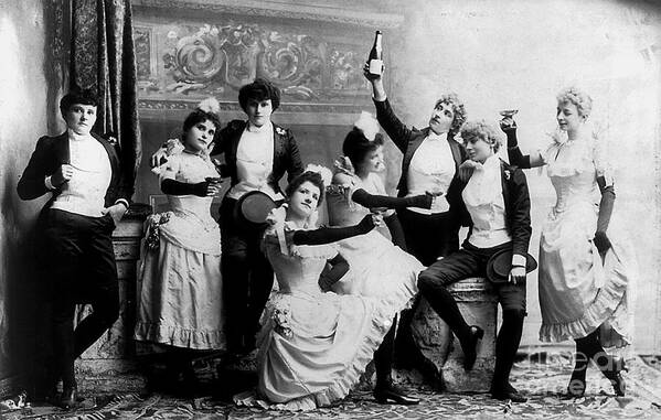 Prohibition Art Print featuring the photograph Cheers Ladies by Jon Neidert