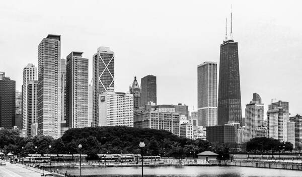 Chicago Art Print featuring the photograph Chicago Skyline Architecture by Julie Palencia