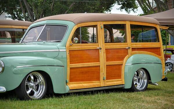 Car Art Print featuring the photograph Classic Woodie by Dean Ferreira