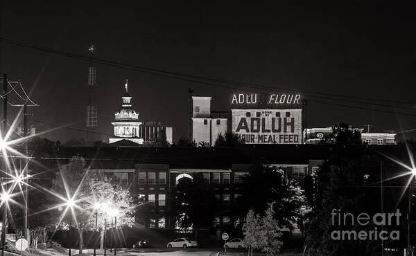 Columbia Art Print featuring the photograph ADLUH Flour B-W by Charles Hite