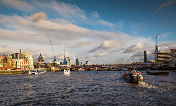  London Art Print featuring the photograph Cruise on the Thames by Maggie Mccall