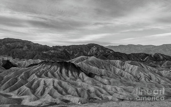 Death Valley Art Print featuring the photograph Death Valley Undulating Hills by Jeff Hubbard