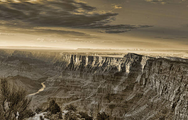 Grand Art Print featuring the photograph Desert View - Anselized by Ricky Barnard