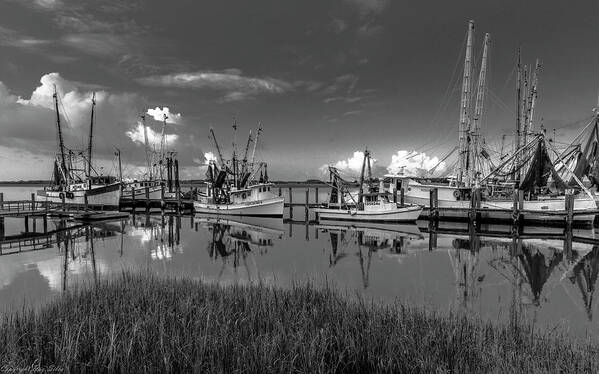 Seascape Art Print featuring the photograph Docked II by Ray Silva