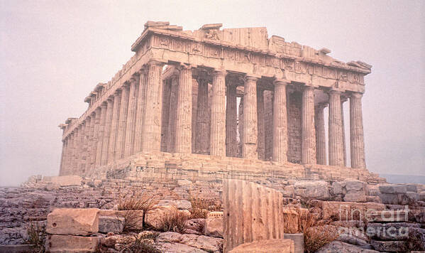Acropolis Art Print featuring the photograph Early Morning Parthenon by Nigel Fletcher-Jones