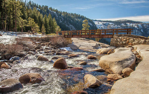 Landscape Art Print featuring the photograph Following the Falls by Charles Garcia