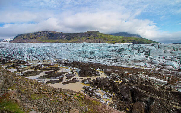 Iceland Art Print featuring the photograph Glacier, Vatnajokull National Park, Iceland by Venetia Featherstone-Witty