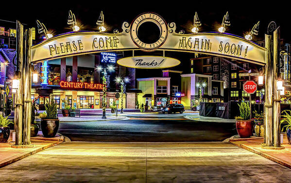 Point Art Print featuring the photograph HDR of Point Ruston Come Again Soon Archway by Rob Green