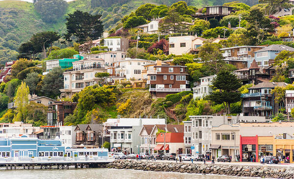 Wall Art Art Print featuring the photograph Hillside Village by Charles McCleanon