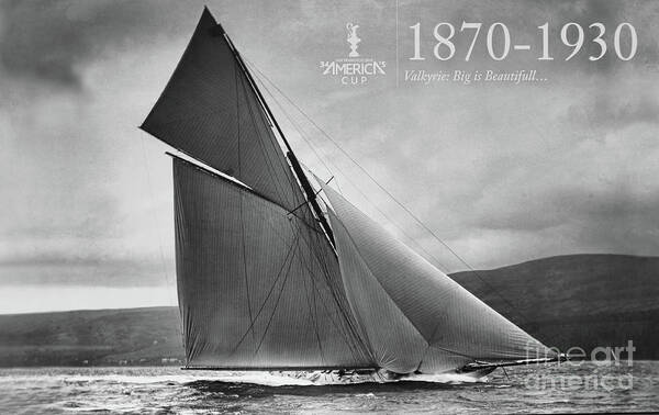 America Art Print featuring the photograph History 1870 -1930 America's Cup by Chuck Kuhn