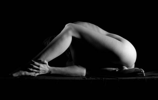 Nude Art Print featuring the photograph Hold It by Joe Kozlowski