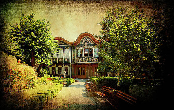 Plovdiv Art Print featuring the photograph House on the Hill by Milena Ilieva