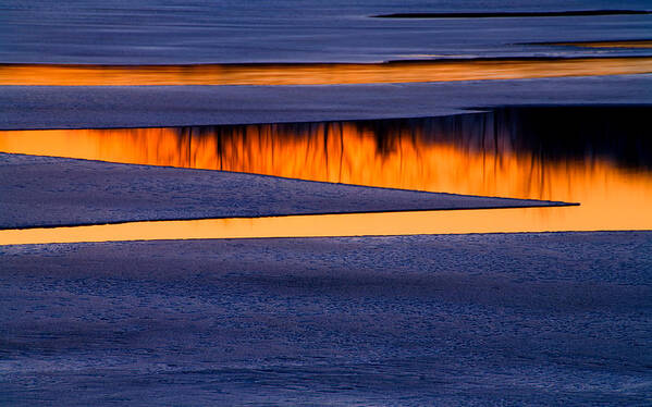 Winter Abstracts Art Print featuring the photograph Ice Abstract #8348 by Irwin Barrett