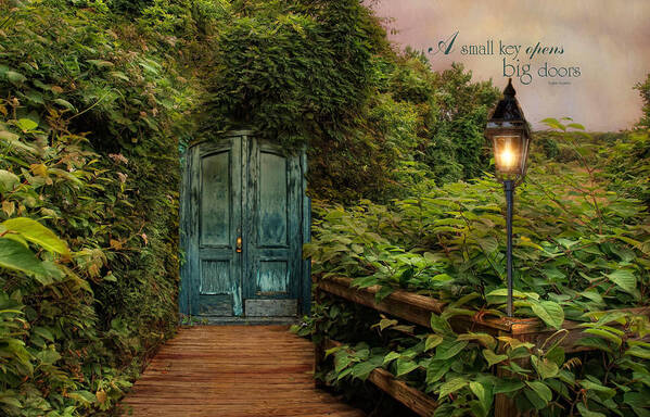 Door Art Print featuring the photograph Key To Dreams by Robin-Lee Vieira