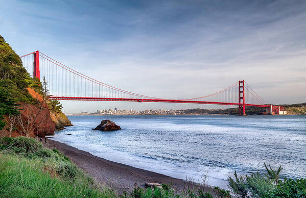 San Francisco Art Print featuring the photograph Kirby Cove Beach by Harold Coleman