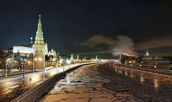 Kremlin Art Print featuring the photograph Kremlin #1 by Gouzel -