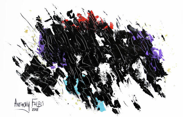 Abstract Painting Art Print featuring the painting Living In The Light John 1-5 by Anthony Falbo