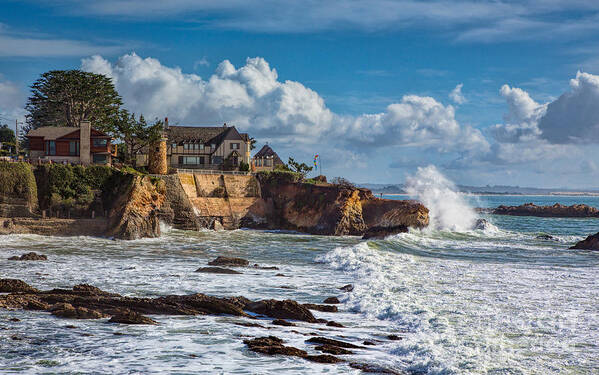 Mansion Art Print featuring the photograph Mansion On The Cliffs by Mimi Ditchie