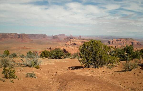 Landscape Art Print featuring the photograph Monument Valley by Fred Wilson