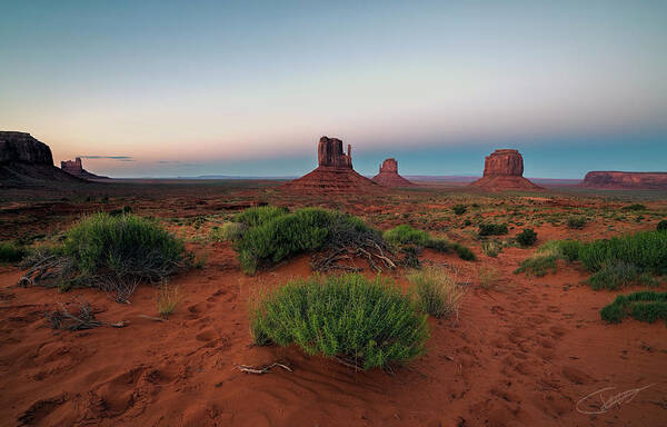 Monument Valley Art Print featuring the photograph Monument valley by Jeff Niederstadt