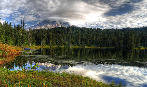 Mt Rainier Art Print featuring the photograph Mount Rainier by Bob Cournoyer