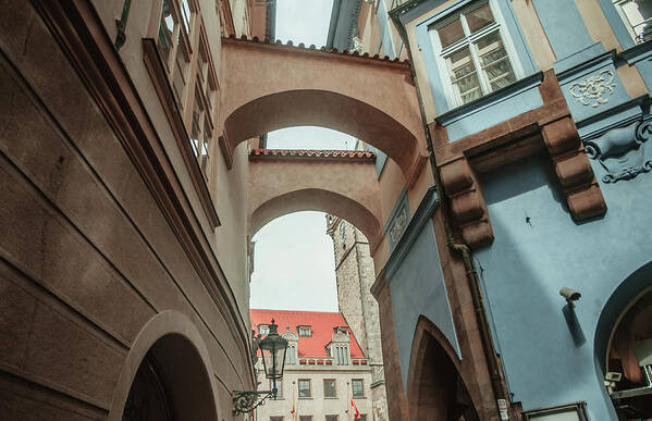 Jenny Rainbow Fine Art Photography Art Print featuring the photograph Old Prague Architecture 1 by Jenny Rainbow