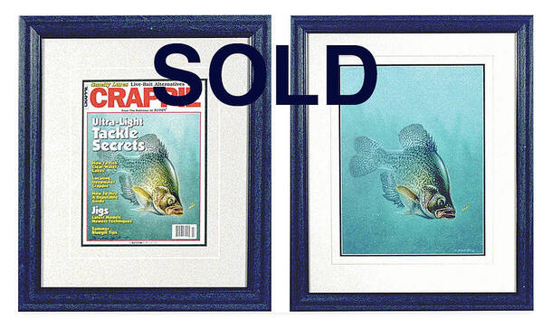 Jon Q Wright Art Print featuring the painting Open Water Crappie by JQ Licensing