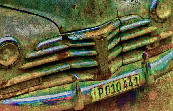 Old Car Art Print featuring the photograph P010441-color by Jessica Levant