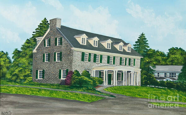 Colgate University Art Print featuring the painting Phi Gamma Delta by Charlotte Blanchard
