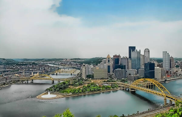 Pittsburgh Art Print featuring the photograph Pittsburgh Skyline by Dyle  Warren