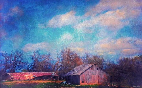 Barn Art Print featuring the photograph Ramshackle Barns by Anna Louise