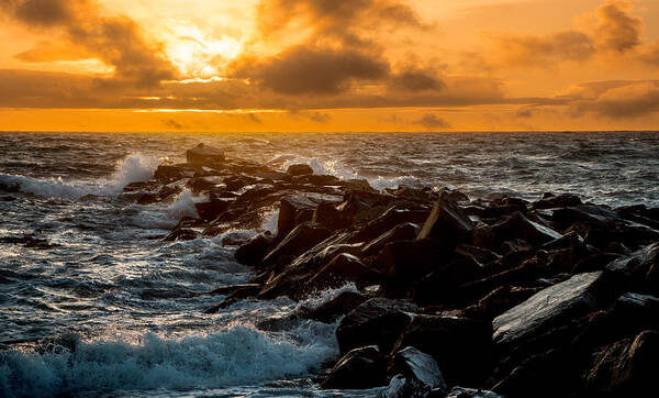 Sky Art Print featuring the photograph Redondo Beach Sunset by Ed Clark