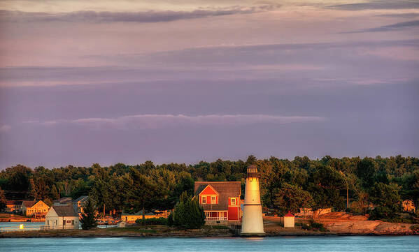 Rock Island Lighthouse Art Print featuring the photograph Rock Island Lighthouse by Mark Papke