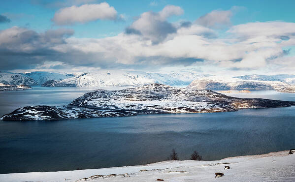 Badderfjorden Art Print featuring the photograph Skorpa Noklan Island Badderfjorden Norway by Adam Rainoff