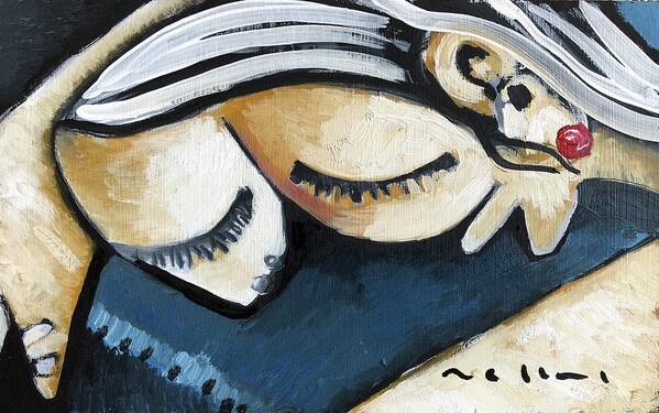 Cubism Art Print featuring the painting Sleep No. 2 by Mark M Mellon