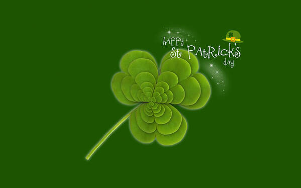 St. Patrick's Day Art Print featuring the digital art St. Patrick's Day by Maye Loeser
