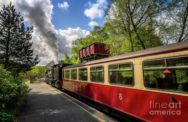 Waunfawr Station Art Print featuring the photograph Steam Loco 87 by Adrian Evans