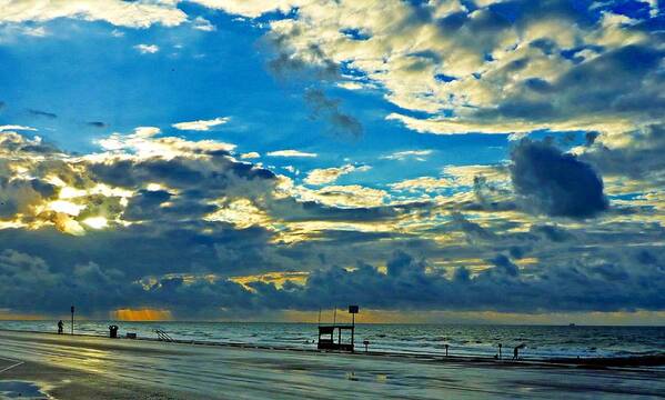 Gulf Art Print featuring the photograph Storm over the Gulf by John Collins