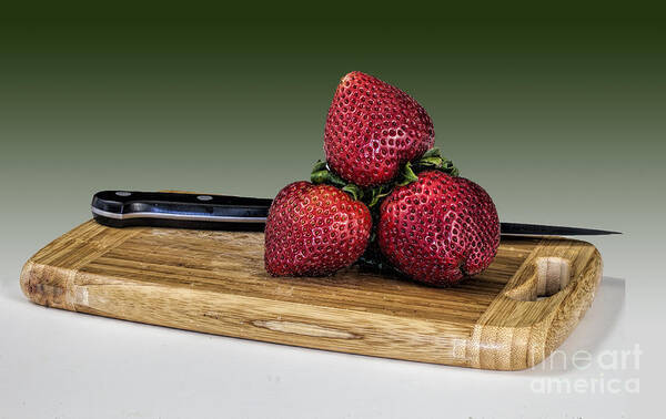Strawberries Art Print featuring the photograph Strawberries by Shirley Mangini