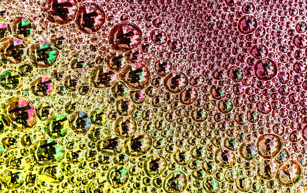 Multicolored Art Print featuring the photograph Technicolor Bubbles Poster Art by John Williams