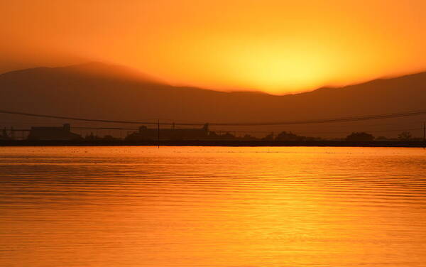 Scenic Art Print featuring the photograph The Hour is Golden by AJ Schibig