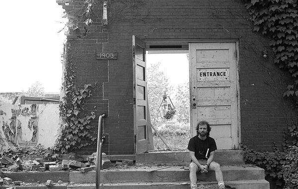 Northwestern University Art Print featuring the photograph The Speech Annex and Peter Steven, 1980 by Jeremy Butler