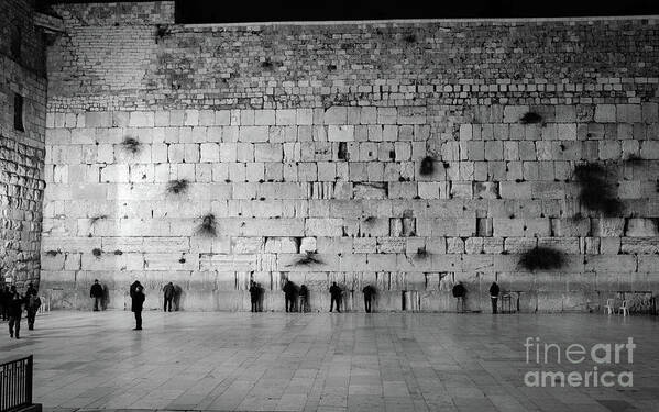 Western Wall Art Print featuring the photograph The Western Wall, Jerusalem 2 by Perry Rodriguez