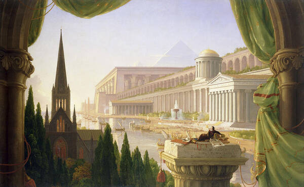 Thomas Cole Art Print featuring the painting Thomas Cole by MotionAge Designs