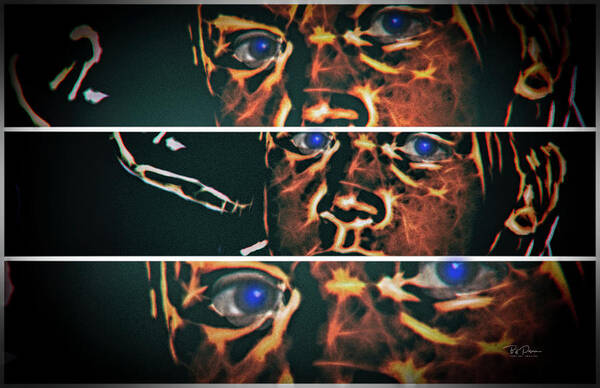 Eyes Art Print featuring the digital art Three Views by Bill Posner