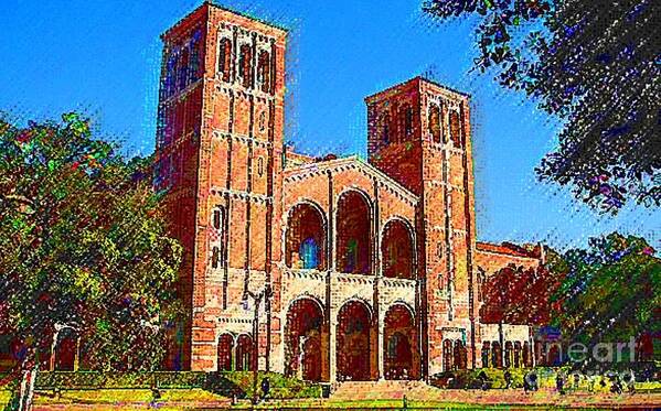 University California Los Angles Art Print featuring the painting Ucla by DJ Fessenden