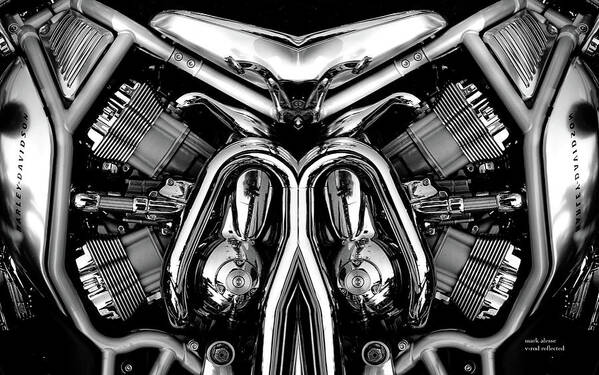 Motorcycles Art Print featuring the photograph V-rod by Mark Alesse
